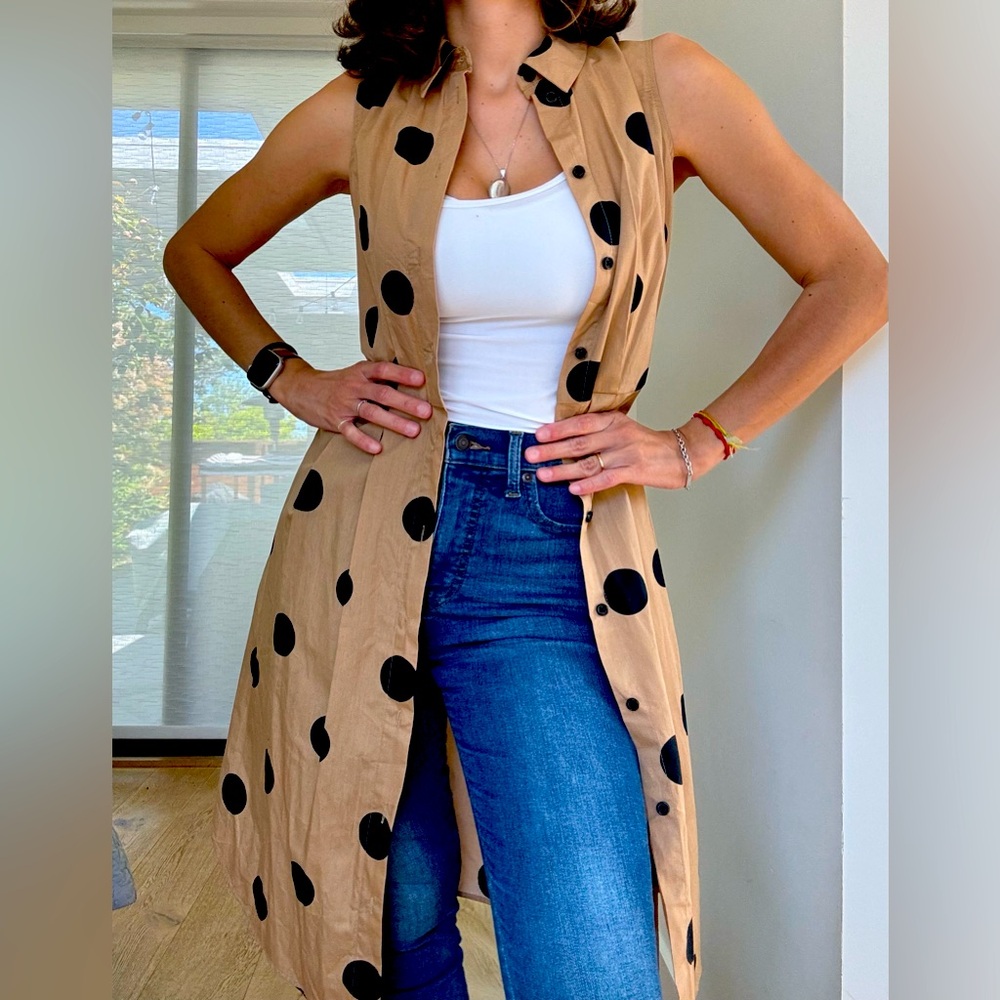 Polka dot midi dress